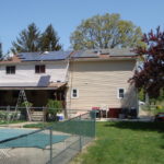 Solar Panel Installation on a Residential Roof